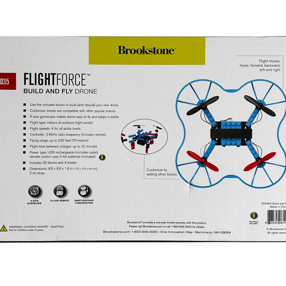Brookstone Flightforce BD35 Build & Fly Drone. Brand New. Assembly required - Picture 4 of 4